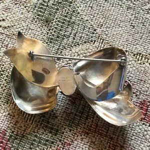 Monet Jewelry - Huge Vintage Monet Sterling Bow Pin Monet Jewelry - Huge Vintage Monet Sterling Bow Pin